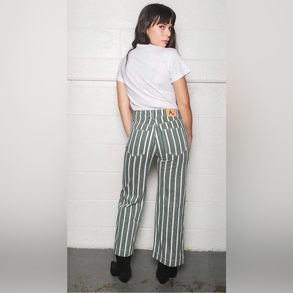 Alexa Chung Green Trousers